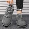 Зимние мужские толстые и мягкие теплые и модные низкие хлопковые туфли повседневные хлопковые туфли рабочая защитная обувь