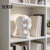 Готический Декор для Рабочего Стола 3D Печатный Череп с Открытым Ртом Держатель для Наушников, Органайзер-Скелет для Мужчин, Орнамент для Игровой Комнаты, Раскрашиваемый DIY