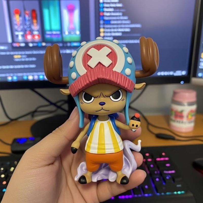 Новая Фигурка One Piece 10 см Тони Тони Чоппер Аниме Настольное Украшение для Автомобиля Аксессуар ГК Милый ПВХ Коллекционная Модель Подарок на День Рождения Коллекционная Игрушка