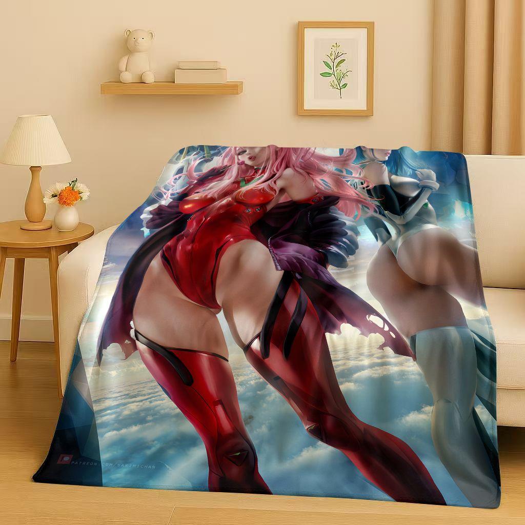 3D Сексуальная Девушка Зеро Ту DARLING in The FRANXX Мультяшное Фланелевое Одеяло, Мягкий Теплый Плюшевый Плед для Дома Спальни Кровати Дивана Покрывало Офиса