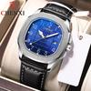 New TOP Brand Luxury Men's Watch With Box Business Watch Leather Watch Men's Waterproof Luminous Men's Quartz Watches