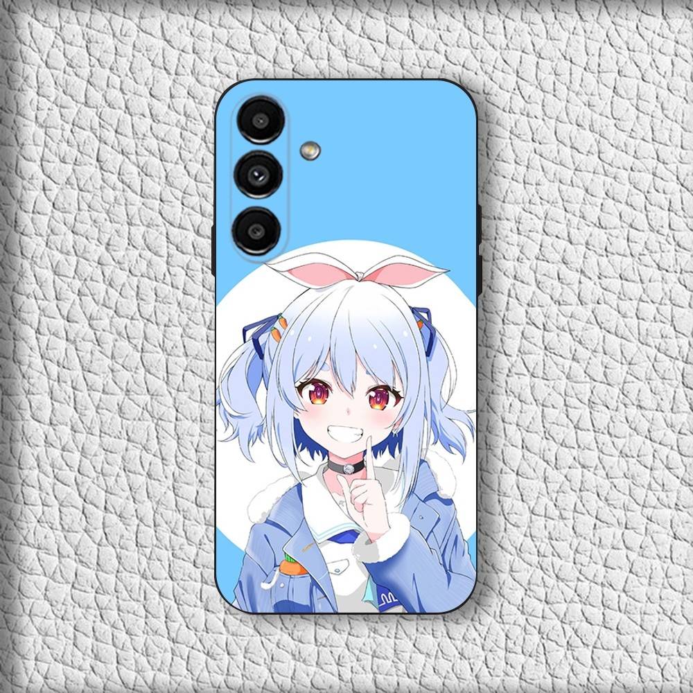 Чехол для телефона U-Usada Anime P-Pekoras для Samsung Galaxy A20, A21s, A22, A31, A32, A52, A53, A72, 73, A80 Мягкий черный чехол