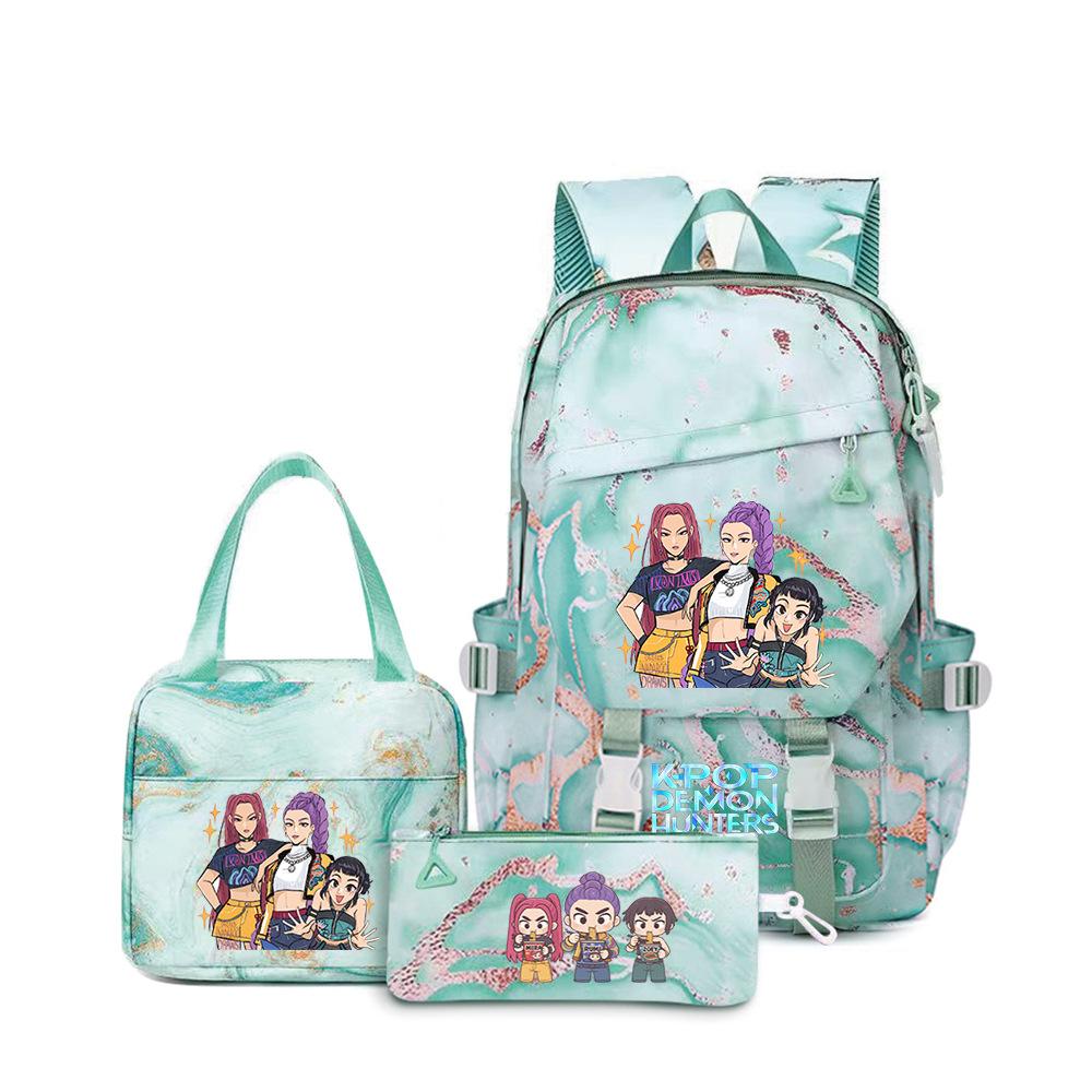 Kpop Witch Hunter Girl Group Primary School Students Print Children'S Backpack Schoolbag Three-Piece Schoolbag
