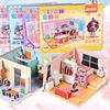 Kitchen DIY Puzzle Dollhouse Room Bedroom 3D Paper Puzzle Room Pretend Play Paper Doll House Girls