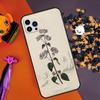 Ботанические рисунки Цветы Растения Бампер Чехол Для iPhone 16 14 15 Pro Max 11 12 13 Pro Max Mini XR 16e 16 15 Plus Чехол для Телефона