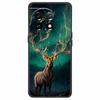 Чехол для OnePlus 11 5G One Plus 11R Цветок Мрамор Черный Бампер Мягкий ТПУ Силиконовый Чехол для OnePlus 11 / 11R 5G Чехлы для Телефонов Capas