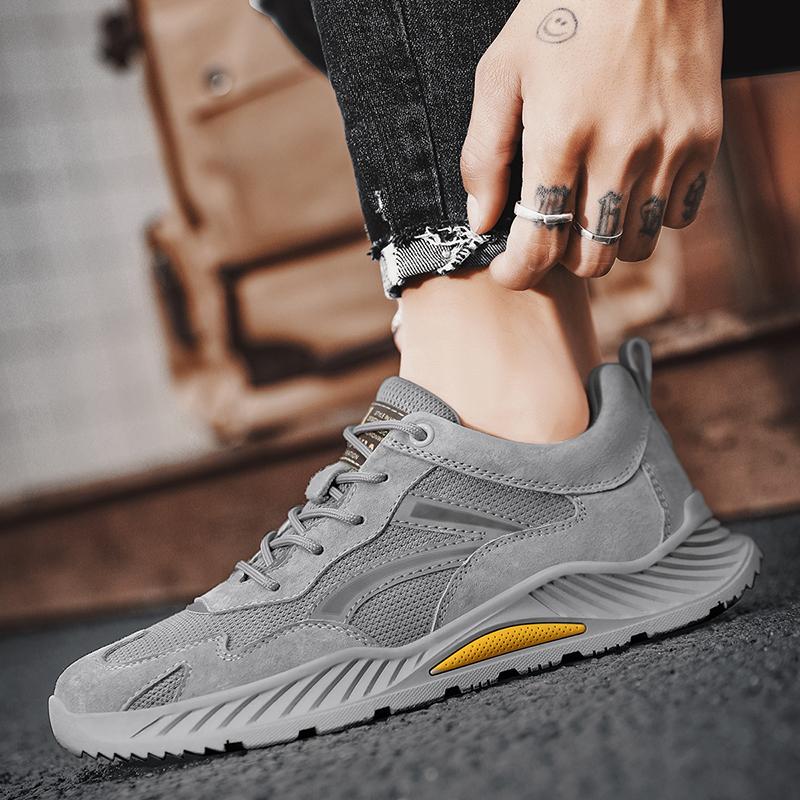 Мужская обувь из натуральной кожи, трендовая удобная повседневная обувь, уличные мужские кроссовки, мокасины, мужская обувь на плоской подошве