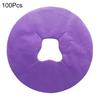 100Pcs Disposable Face Cradle Covers Massage Face Rest Covers Breathable Bed Hole Pad for Salons Headrest Spas Clinics Massage Tables Chairs
