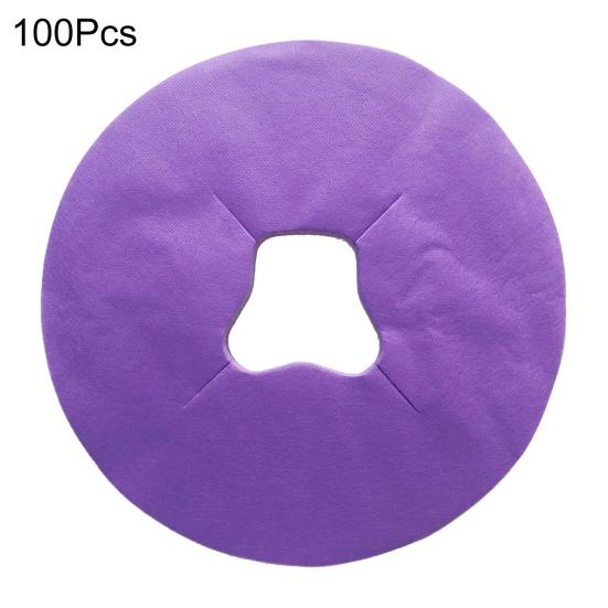 100Pcs Disposable Face Cradle Covers Massage Face Rest Covers Breathable Bed Hole Pad for Salons Headrest Spas Clinics Massage Tables Chairs