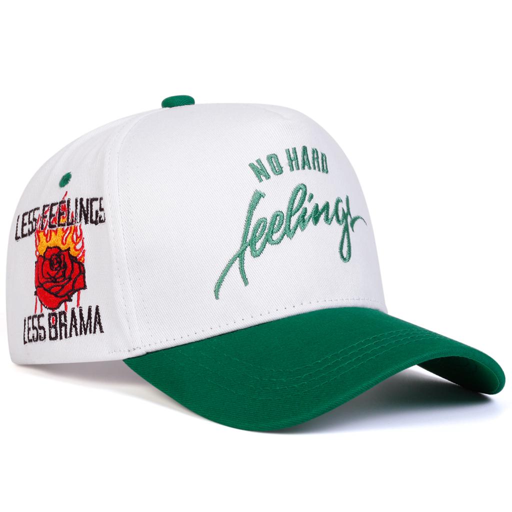 Unisex Letter Side Rose Embroidery Adjustable Rapper Hip Hop Baseball Hat Mesh Fishing Caps Spring Summer Outdoor Sport Travel for Women Men