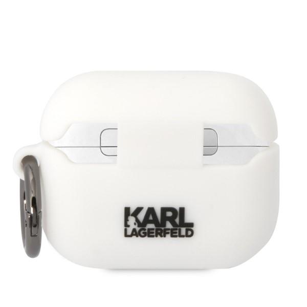 Etui do AirPods Pro Karl Lagerfeld Choupette Head Białe 3D
