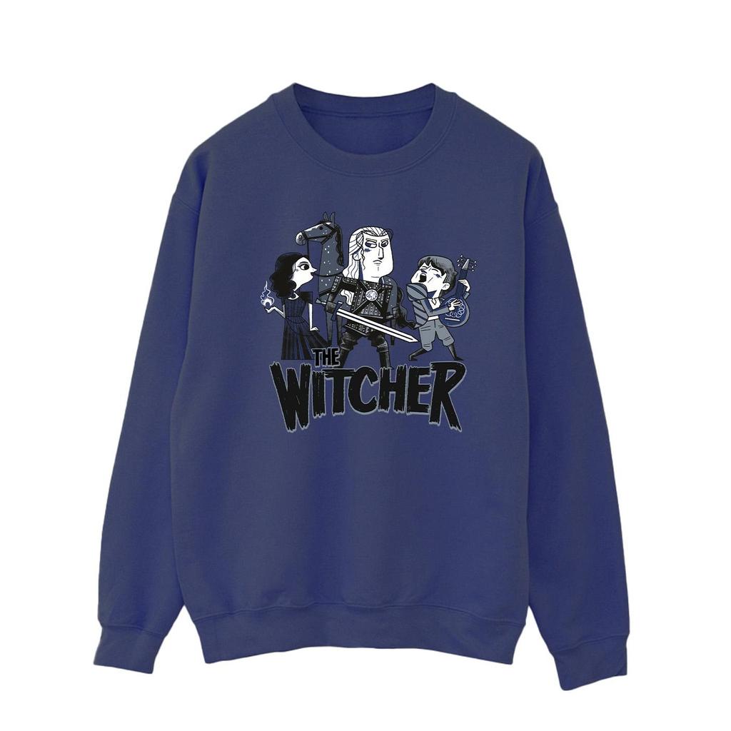 Netflix Mens The Witcher Team Illustrated Sweatshirt