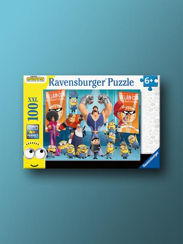 Пазл Ravensburger Миньоны Злодейская выставка XXL, 100 деталей (Возраст 6+)