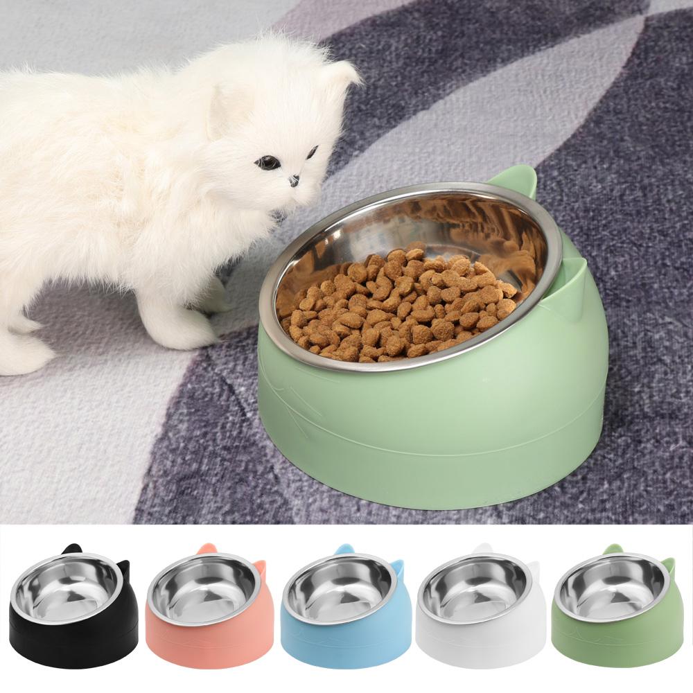 Durable Puppy Feeder Fixed Pet Dog Cat Protect The Cervical Spine Water Food Dish Feeding Bowl