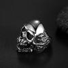 OIDEA кольцо мужские кольца мужские Нет. 19 череп череп череп мотив блестящий простой мужской аксессуары модные аксессуары нержавеющая сталь крутой уникальный винтаж