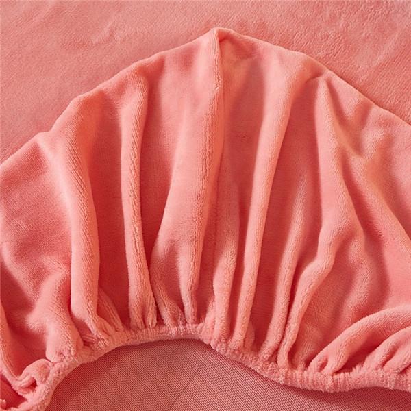 Winter Warm Plush Elastic Fitted Sheet Double Bed Sheet Soft Warm Velvet Bedspread Mattress Cover Bed Linen Protector No Pillowcases