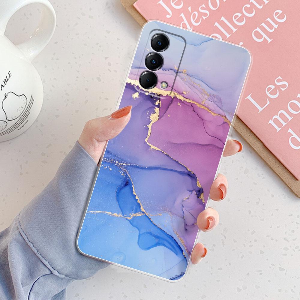 Чехол-накладка для Realme GT Master Edition Стильная Девушка Мраморный Силиконовый Прозрачный Защитный Чехол для Телефона Для OPPO Realme GT Master 6.43''
