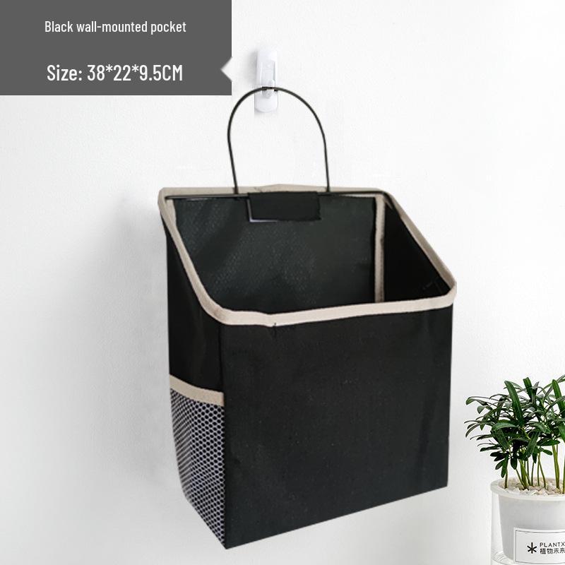 Wall-Mounted Cotton Linen Dormitory Storage Bag