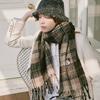 Allincomplete Tartan Check Scarf Black