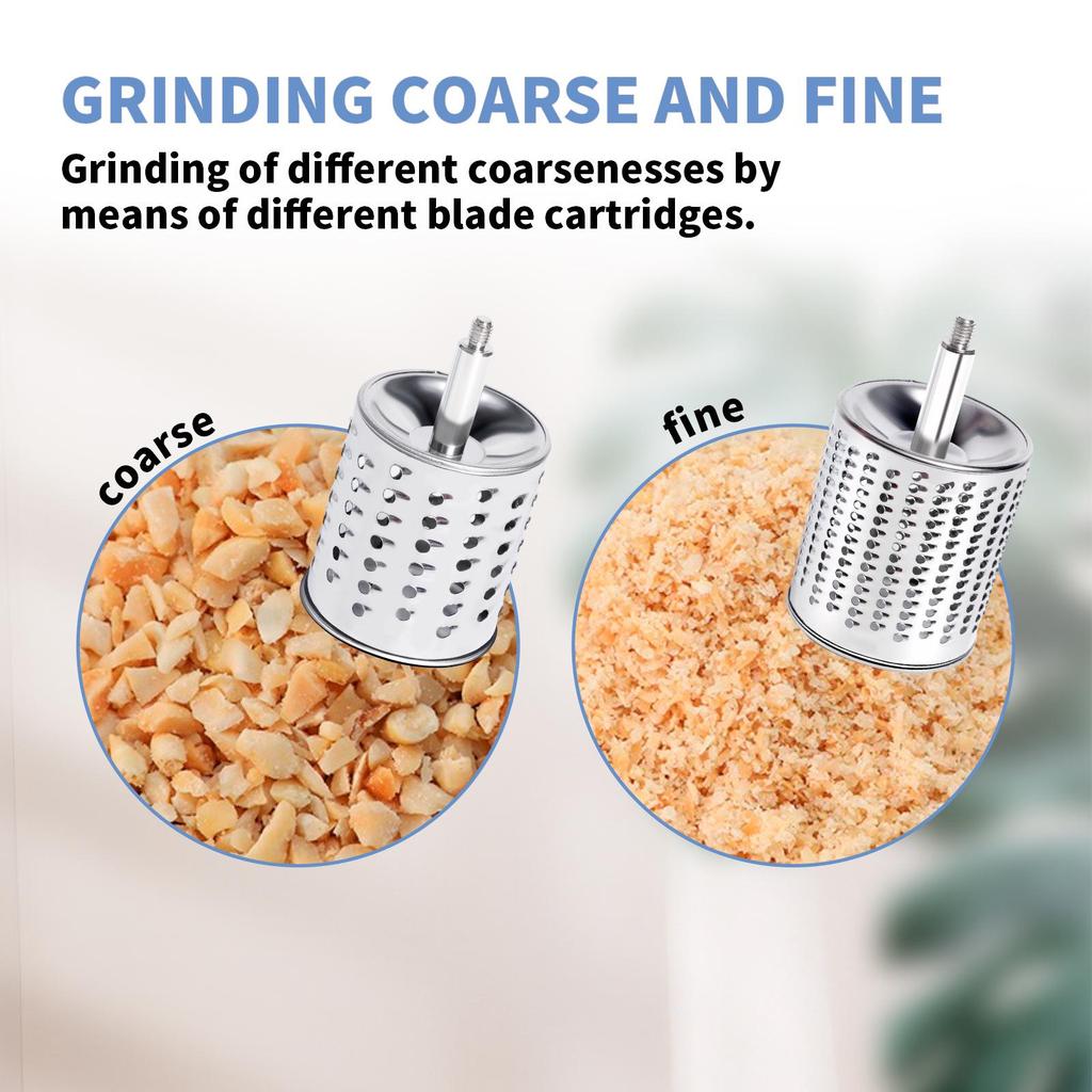 Multi-functional Manual Peanut and Cheese Shredder/Grinder