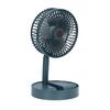 Выдвижной складной настольный вентилятор с зарядкой через USB, регулируемый на три уровня портативный вентилятор с регулировкой угла наклона на 180°