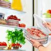Контейнер для мяса для холодильника, бекон, обед, контейнер для мяса для холодильника, контейнеры для приготовления пищи, штабелируемые коробки для хранения продуктов с крышкой