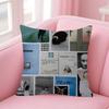 Singer Tdf Culture Album Double-Sided Printed Pillow Cover Short Plush Suitable Living Rooms Bedrooms Sofas Throw Cushion Cover