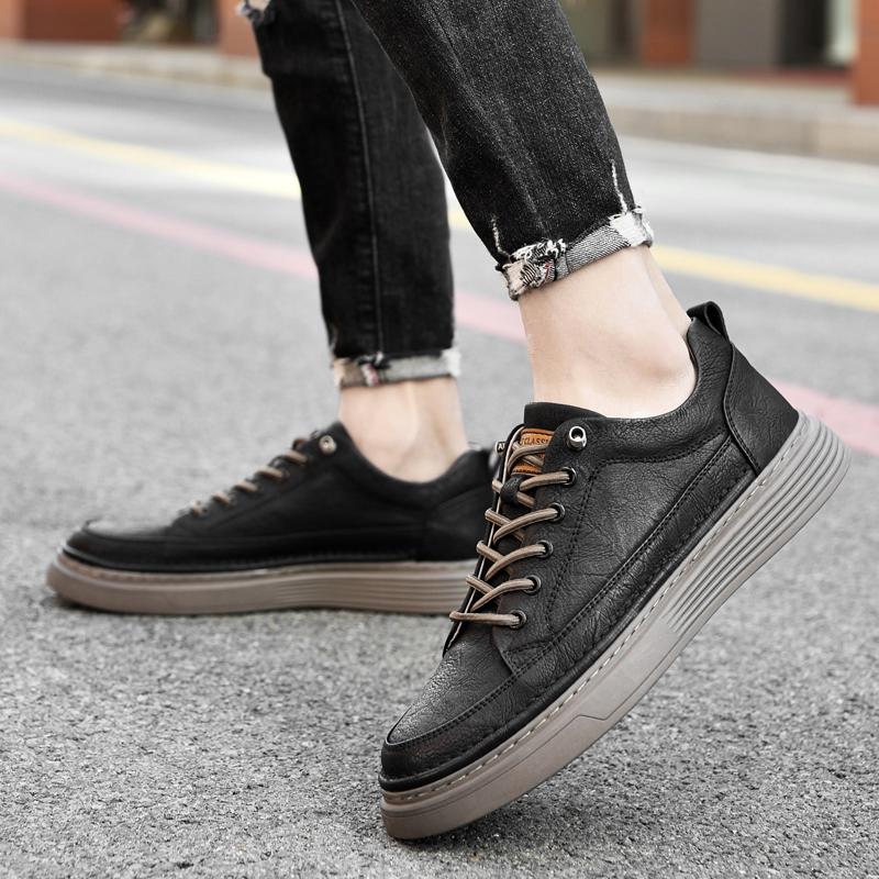 Men Casual Shoes Leather Fashion Men Sneakers Breathable Mens Shoes Comfortable Casual Shoes Moccasins Men Flats Shoes
