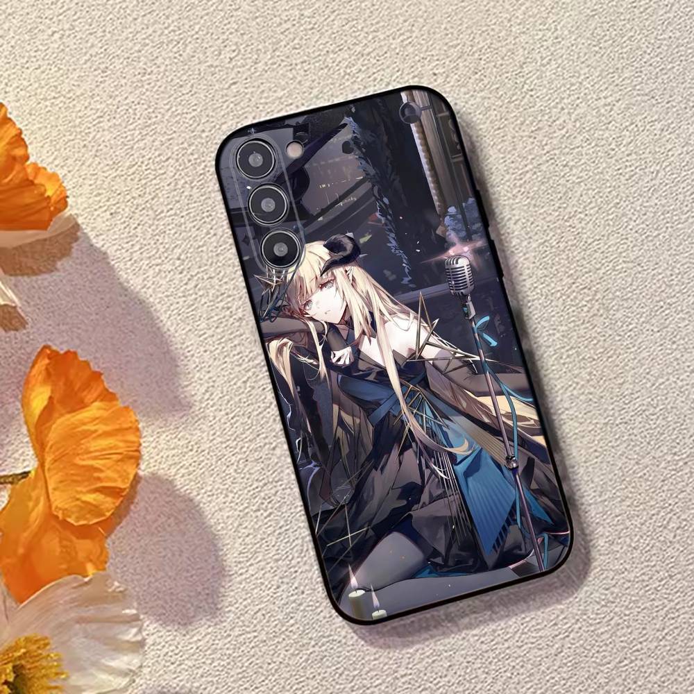 Игровой чехол для телефона Arknights для Samsung Galaxy A73,A72,A71,A70,A53,A52,A51,Другие, Мягкий черный чехол