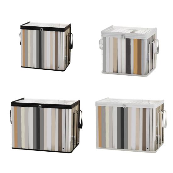 yangyizhi Clothes Storage Bag, Transparent Large Capacity Book Organizer, with Zipper And Handle Design, Portable Bag for Home Dormitory