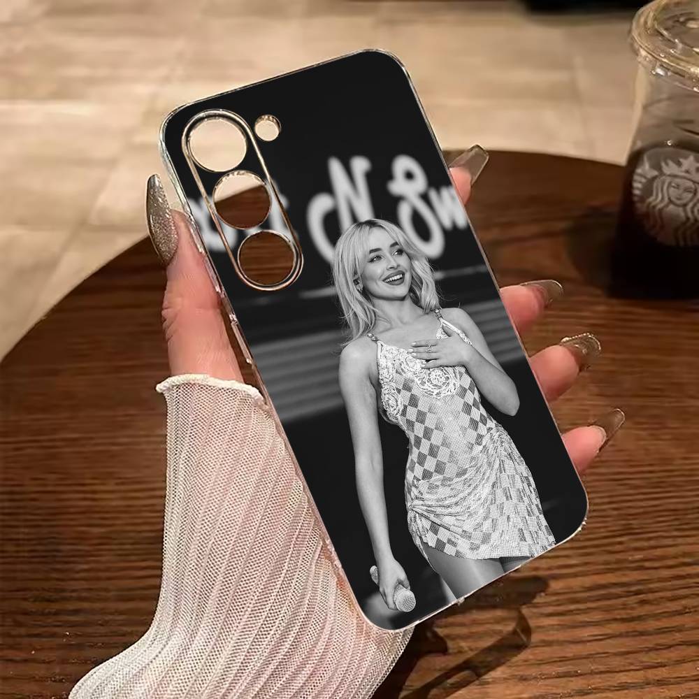 Чехол для телефона Singer S-Sabrina C-Carpenter для Samsung Galaxy A71,A70,A52,A51,A40,A30 Прозрачный чехол
