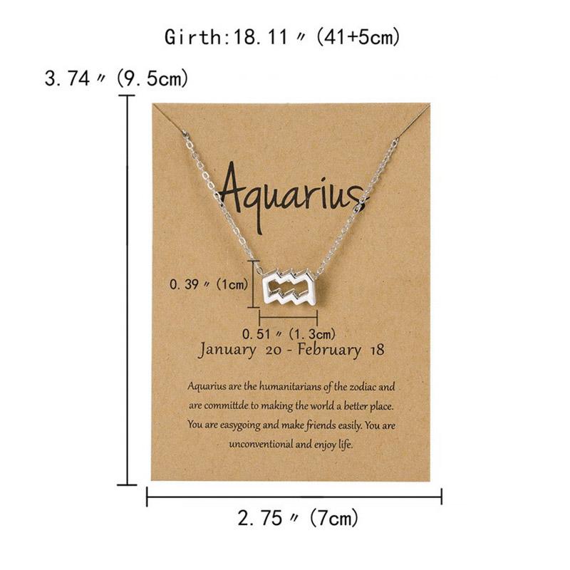 12 Созвездие Двухцветный Знак Зодиака Скорпион Ожерелье Подвеска Лев Подвески Ювелирные Изделия Подарки Ювелирные Изделия Колье Овен Рак