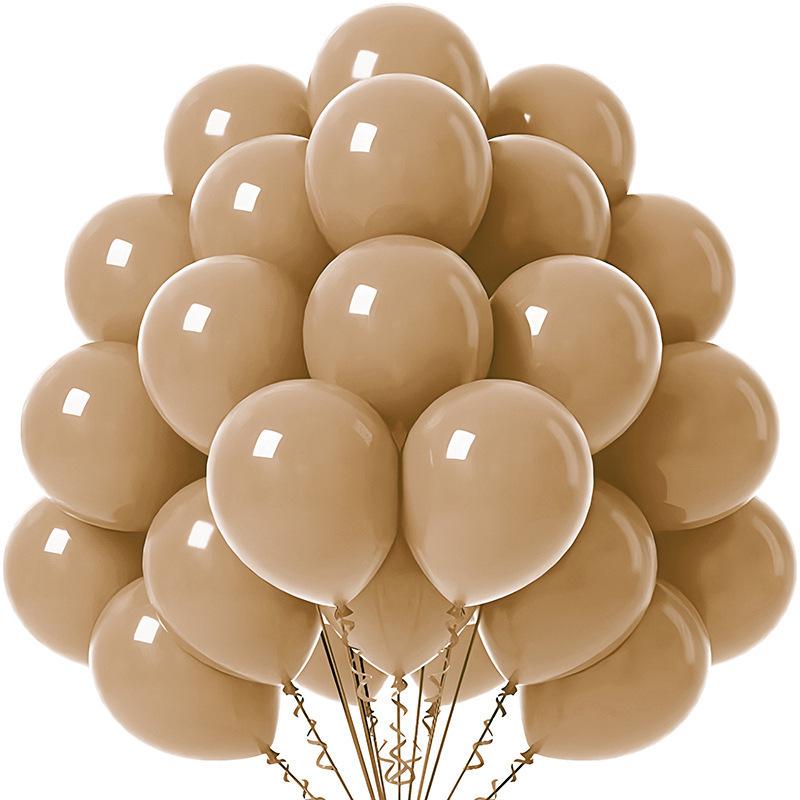 Solid Color 10-Inch Matte Latex Balloon Set for Children's Birthday Decoration