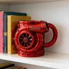 Punk Style Engine Coffee Mug Stainless Steel Water Container Creative Tea Cup  for Home&Office