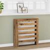 Artisanal Oak Radiator Cover 78x20x82 Cm Engineered Wood