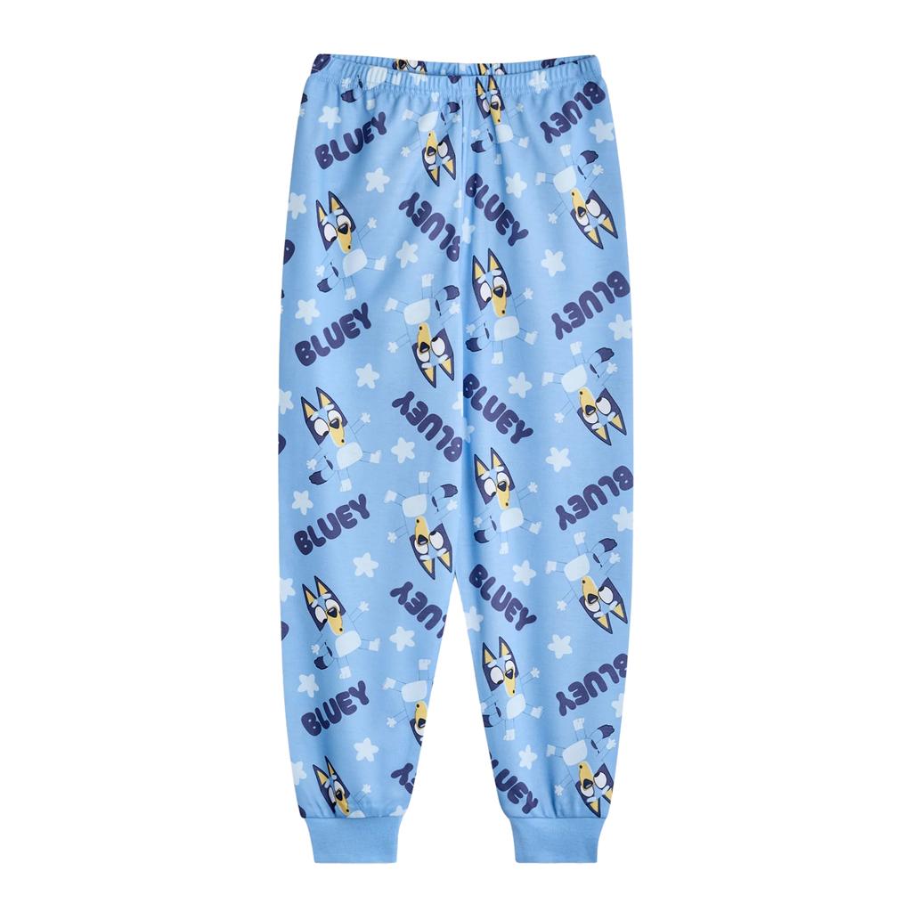 Bluey Childrens/Kids Characters Long Pajamas Set (Pack of 2)
