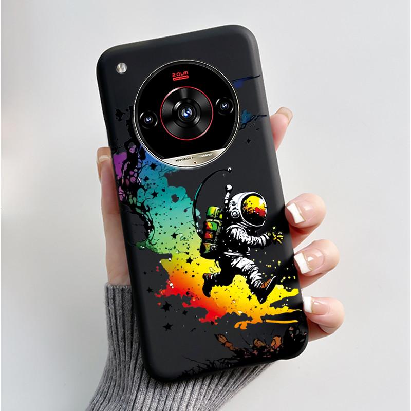 Печатный чехол для телефона для ZTE Nubia Focus 2 Ultra 5G Funda Capa Мягкий силиконовый черный корпус Чехол Милый Цветок Мультяшный корпус Coque