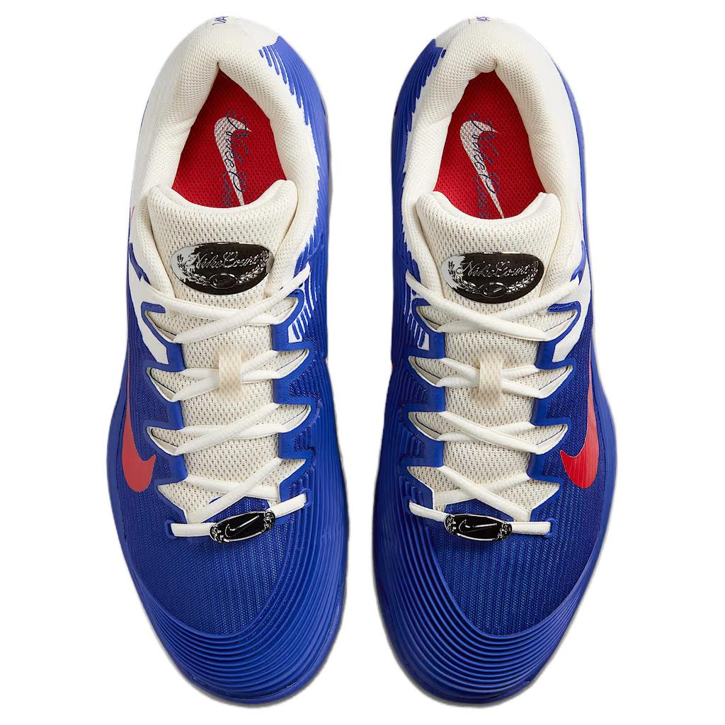 Nike Court Air Zoom Vapor 12 Premium HC Deep Night Light Crimson Мужские кроссовки Синий Бледно-слоновая кость Металлик-серебристый HJ6770-500