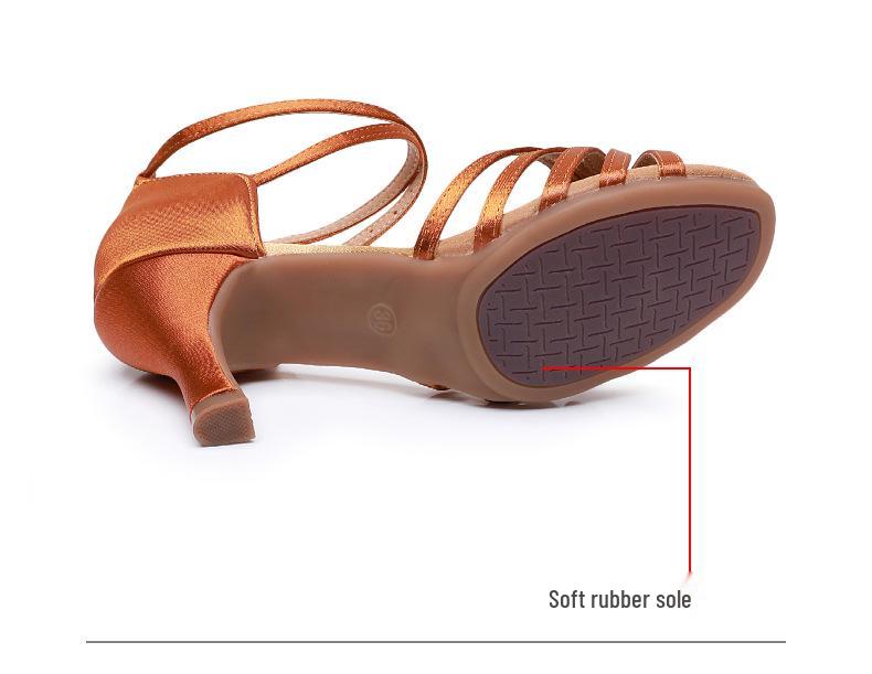 Женские туфли для латиноамериканских танцев на открытом воздухе - Мягкая подошва для начинающих