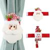 Рождественская пряжка для штор, Мультяшный снеговик Санта, Рождественский держатель для штор, Мистер. Снеговик и держатель Санты