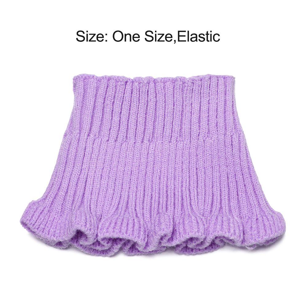 Зима с деревянными ушками Теплый съемный шарф-манишка Вязаный фальшивый воротник Водолазка