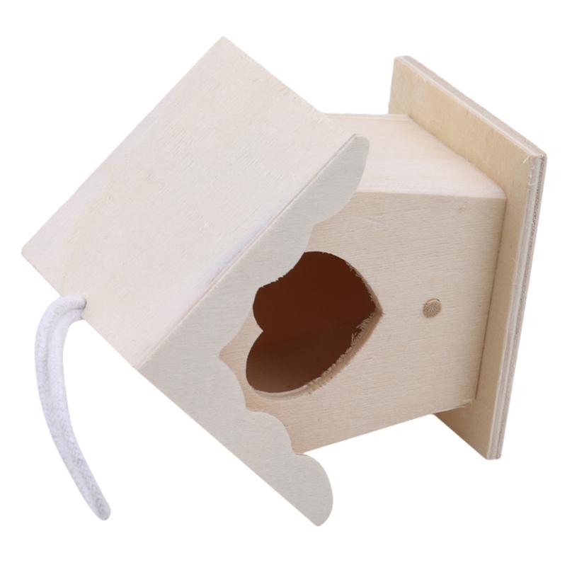 Wooden Bird House Nest Bird Supplies Wooden Birdhouse Outdoor Nesting Box