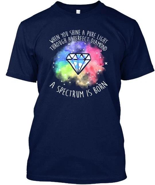 Autism Awareness When You Shine A Pure Light Through T shirt Made in USA S-5XL