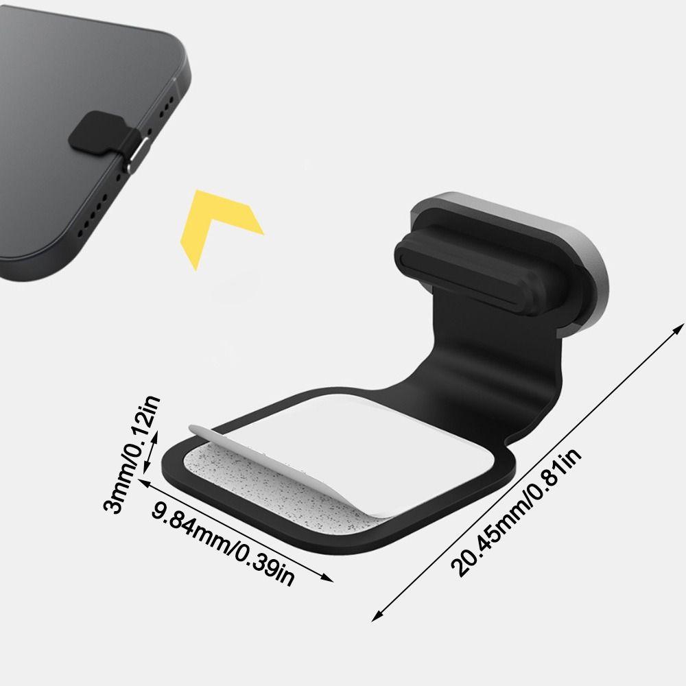 Silicone Alloy L Port Phone Anti Dust Plug Dustproof Metal Stopper Phone Dustproof Plug