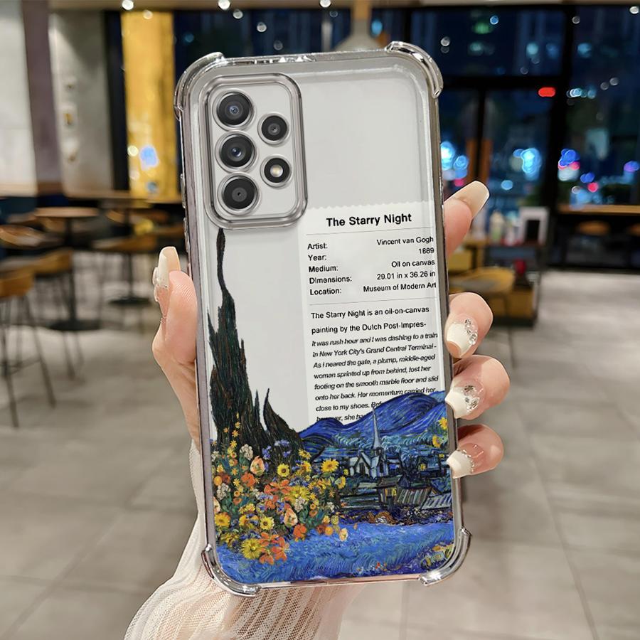 Арт-кейс Ван Гог для Samsung Galaxy A15 A52 A17 A26 A13 A24 A33 A21s A25 A16 A35 A36 Мягкий чехол
