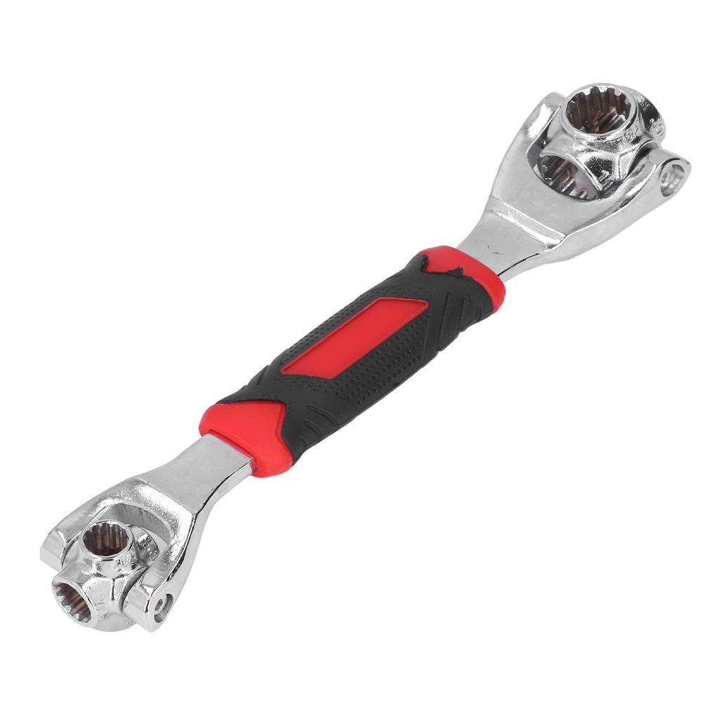 Socket Wrench 8 In 1 Anti Slip Handle Rotating Head Portable Alloy Steel Multifunction Wrench Tool