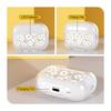 Маленькая ромашка подходит для защитного чехла AirPods, чехла для беспроводных наушников Apple, нового чехла 3-го поколения из мягкого ТПУ, прозрачный
