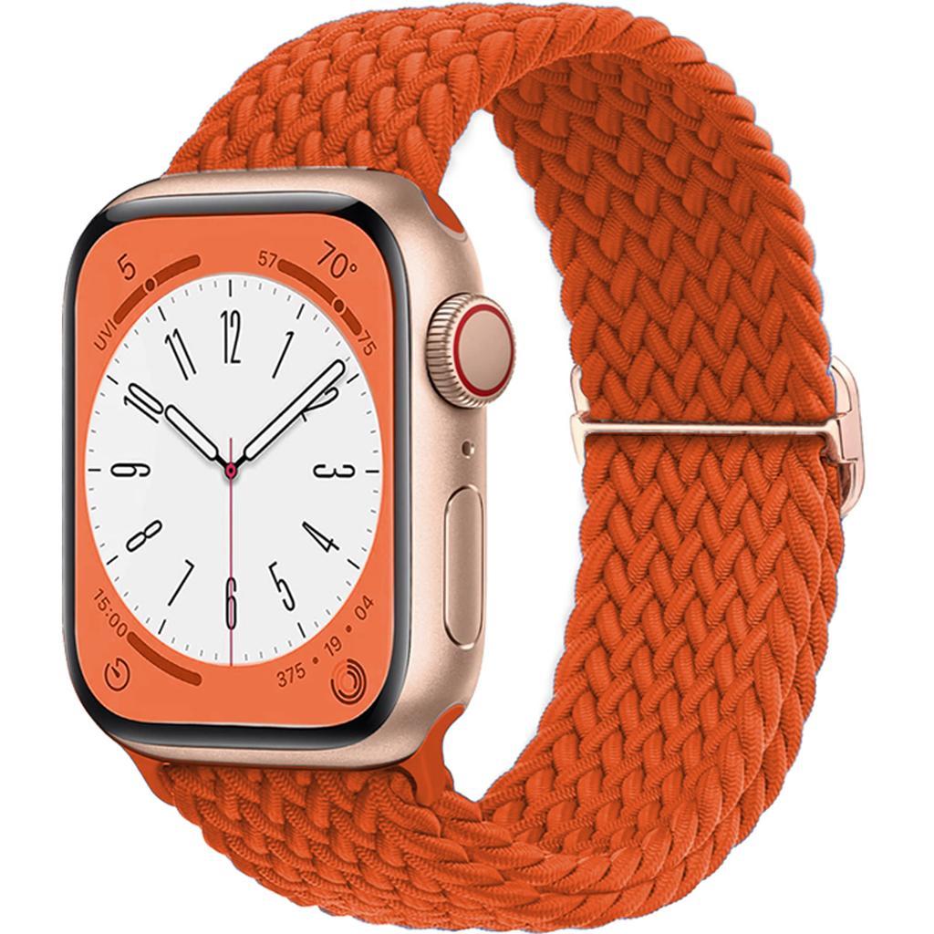 Плетеный Solo Loop для Apple Watch ремешок 44мм 40мм 49мм 45мм 41мм 46мм Эластичный браслет iWatch series 8 3 se 6 Ultra 2 9 10 ремешки