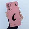 Для Realme 7 RMX2155 7 Pro RMX2170 Чехол Счастливой Начальной Буквой Мягкий Силиконовый Матовый Чехол для Телефона для Realme7 RMX2151 корпус