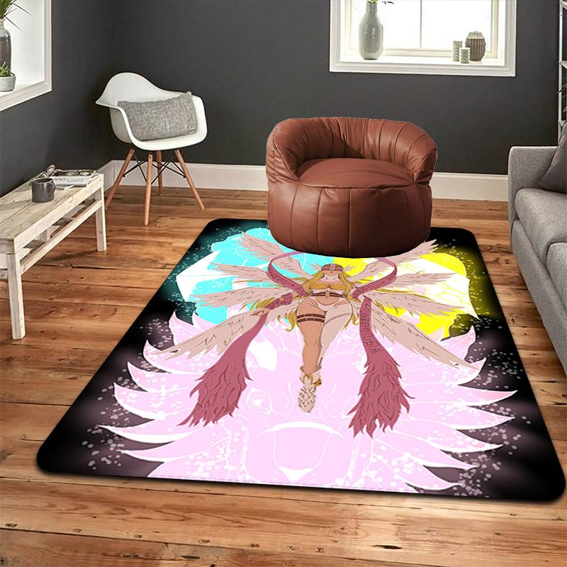 Ophanimon Rug Floor Mat for Living Room or Bedroom Soft and Comfortable Carpet a Gift for Birthday and Holiday.